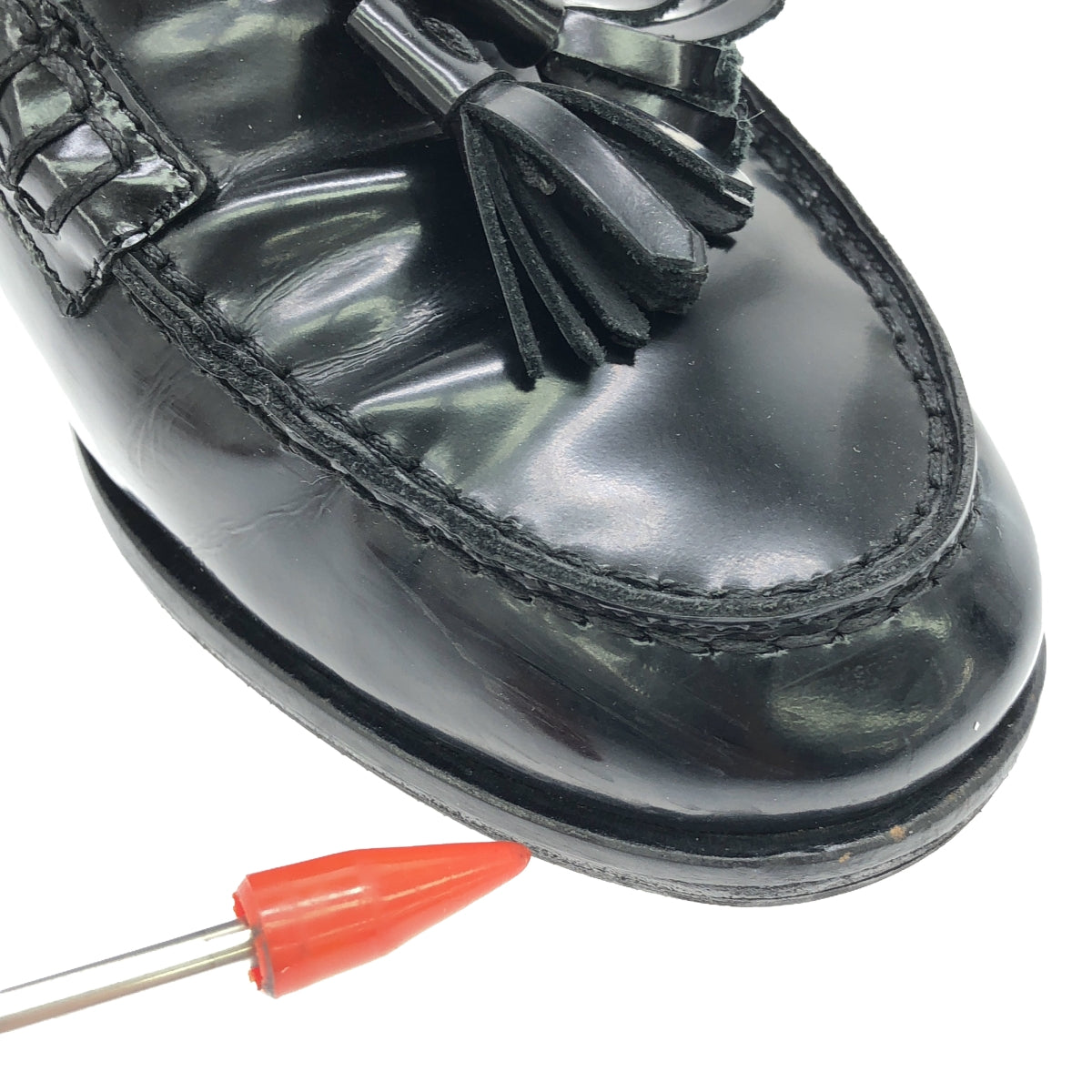 DIEGO BELLINI / ディエゴベリーニ | レザー タッセル ローファー | 35 | ブラック | レディース