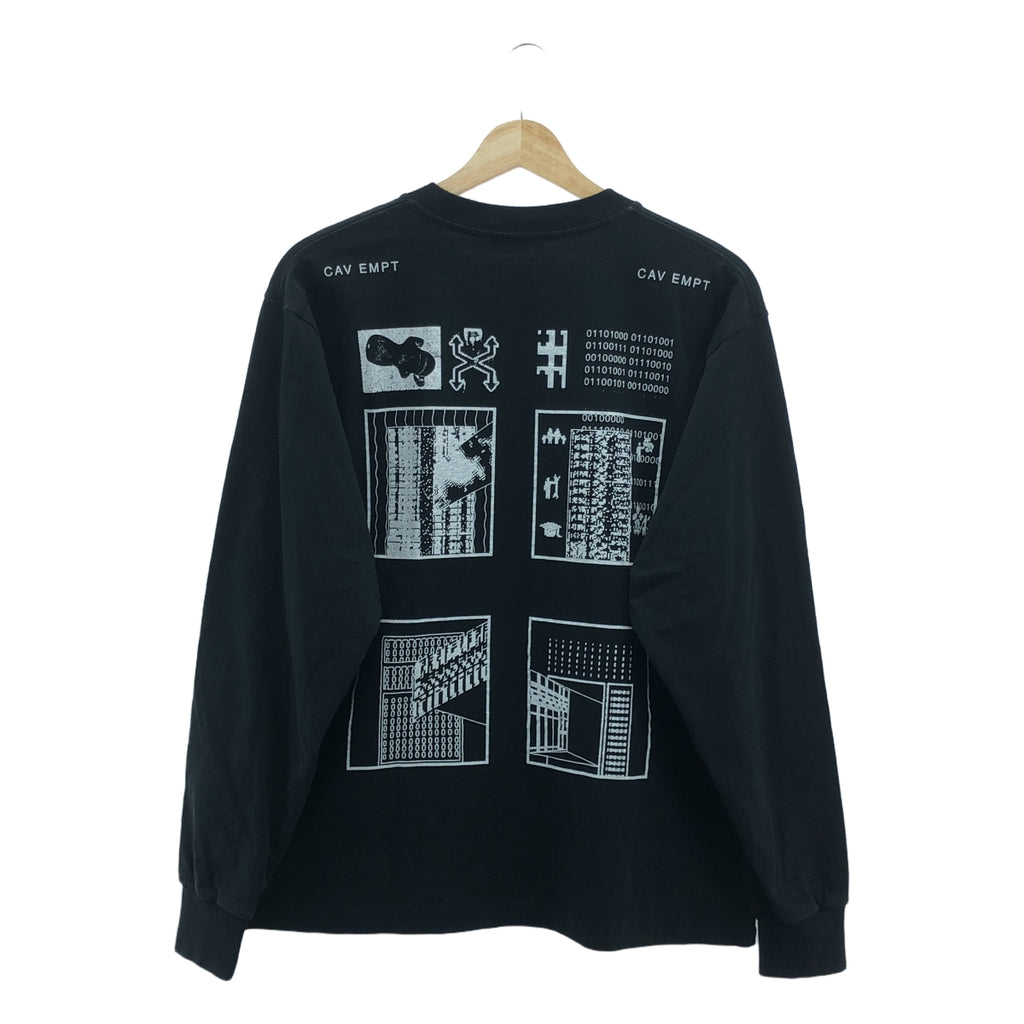 C.E / シーイー | 2023SS | OFFERED BY THE SYSTEM LONG SLEEVE T プリント Tシャツ | M | ブラック / ホワイト | メンズ