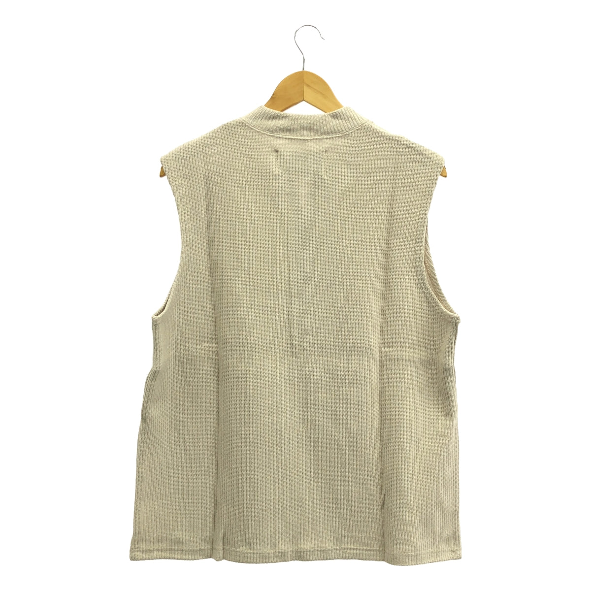 [New] prasthana / Prasthana | Rib knit slit vest | M | Greige | Men's