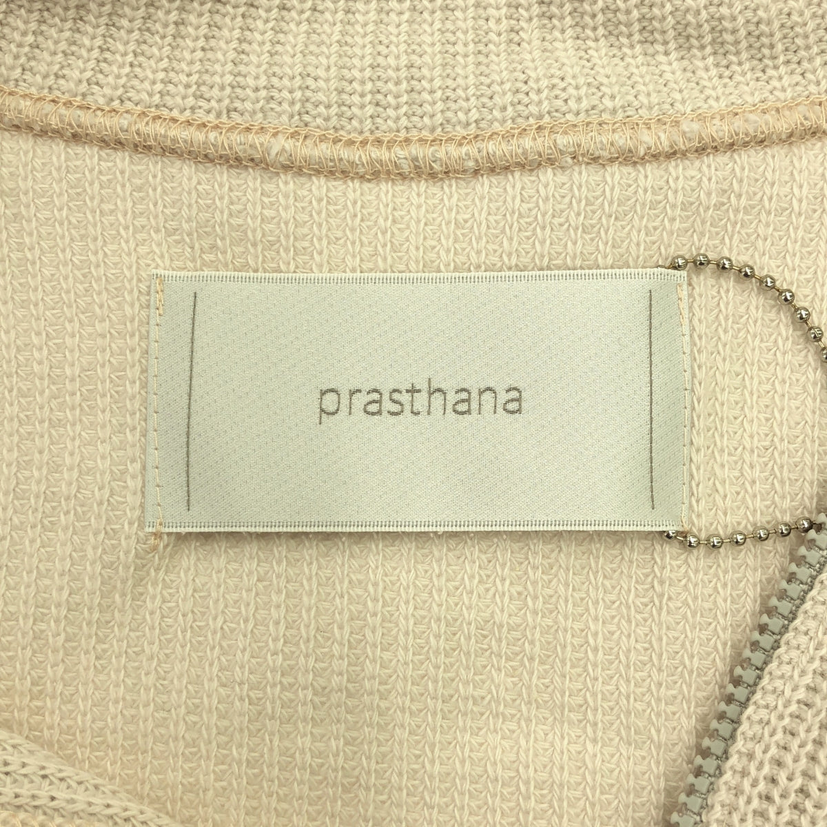 [New] prasthana / Prasthana | Rib knit slit vest | M | Greige | Men's