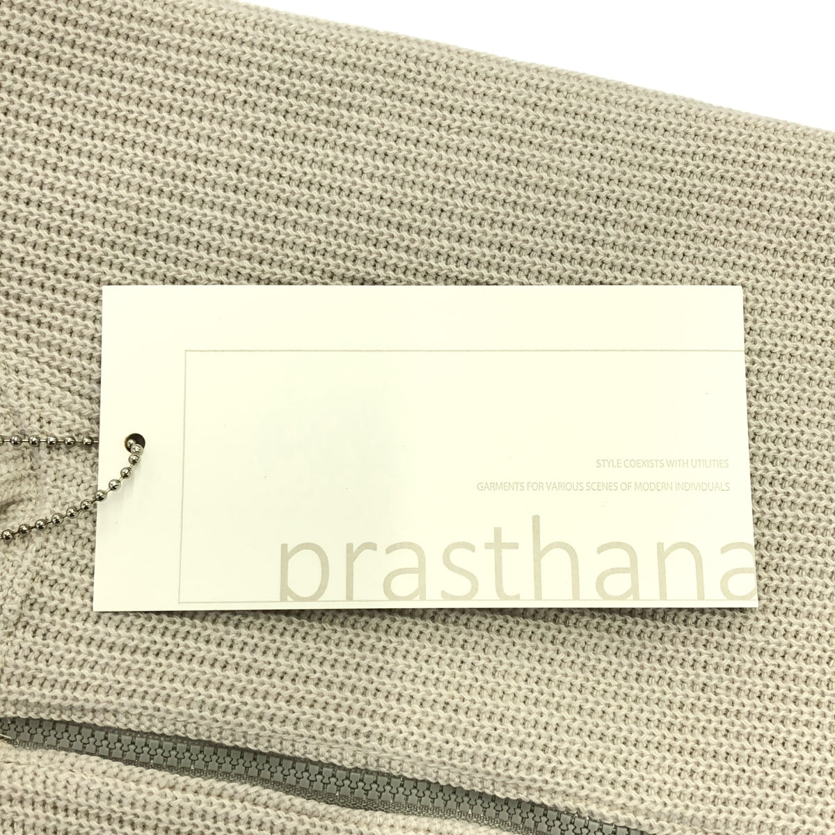 【新品】  prasthana / プラスターナ | rib knit slit vest ベスト | M | グレージュ | メンズ