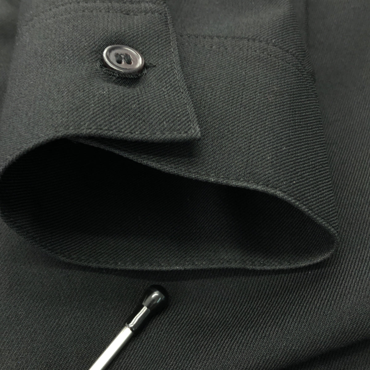 Ground Y / グラウンドワイ | 2021AW | ウールギャバジン ジップアップ シャツ | 3 | ブラック | メンズ