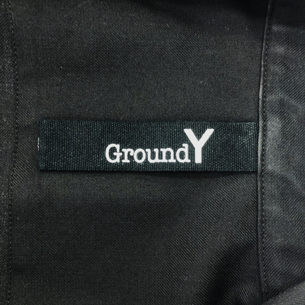 Ground Y / グラウンドワイ | 2021AW | ウールギャバジン ジップアップ シャツ | 3 | ブラック | メンズ