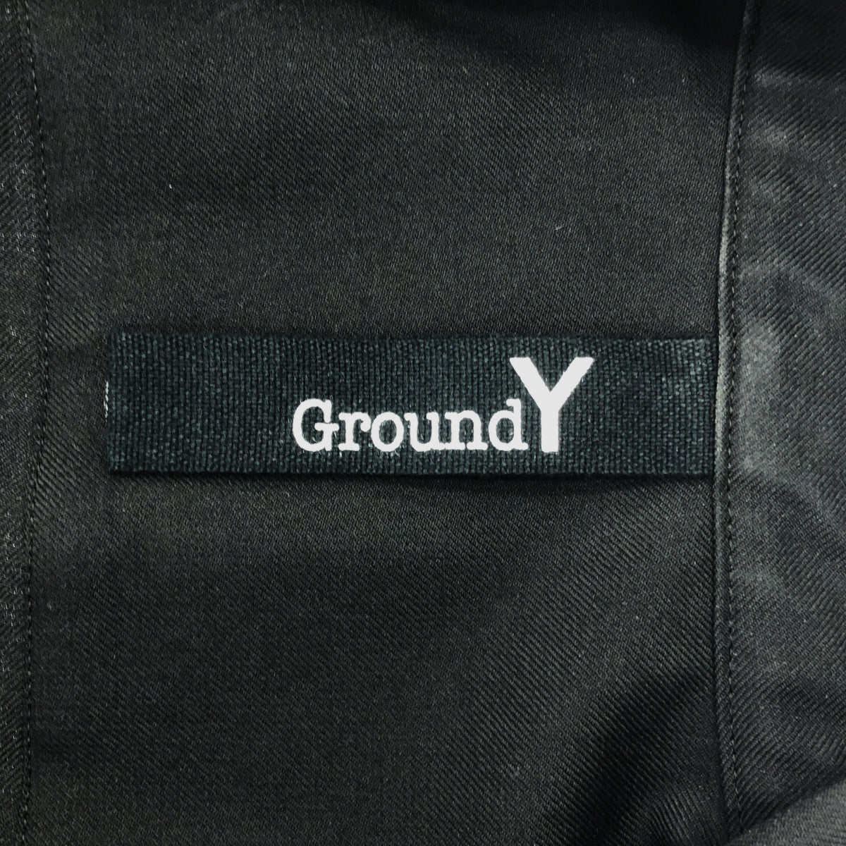 Ground Y | 2021 秋冬 | 羊毛華達呢拉鍊襯衫 | 3 碼 | 黑色 | 男款