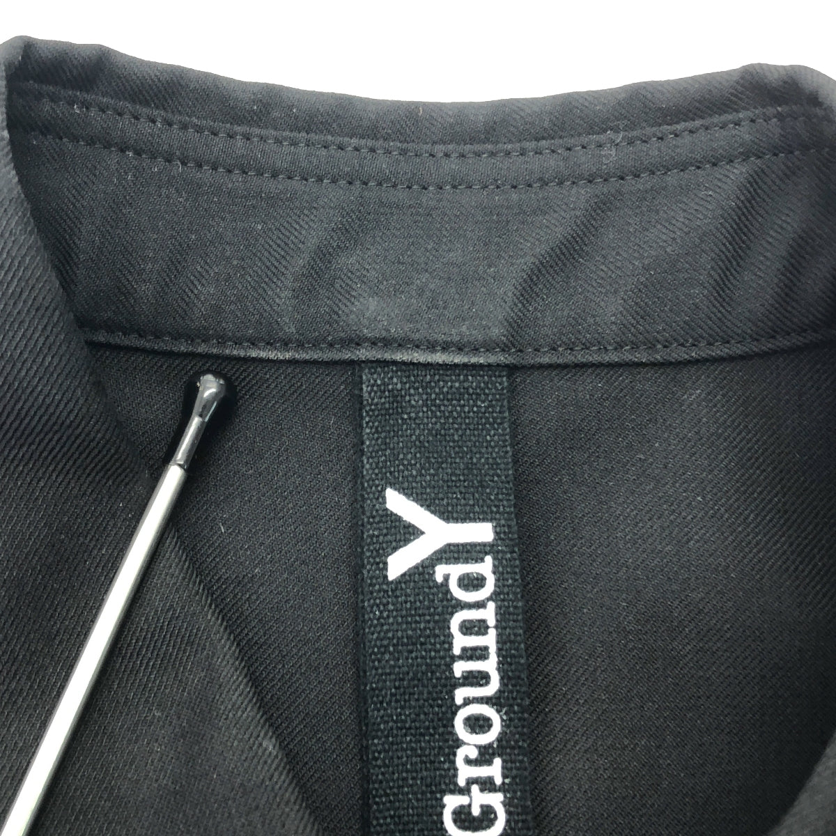 Ground Y / グラウンドワイ | 2021AW | ウールギャバジン ジップアップ シャツ | 3 | ブラック | メンズ