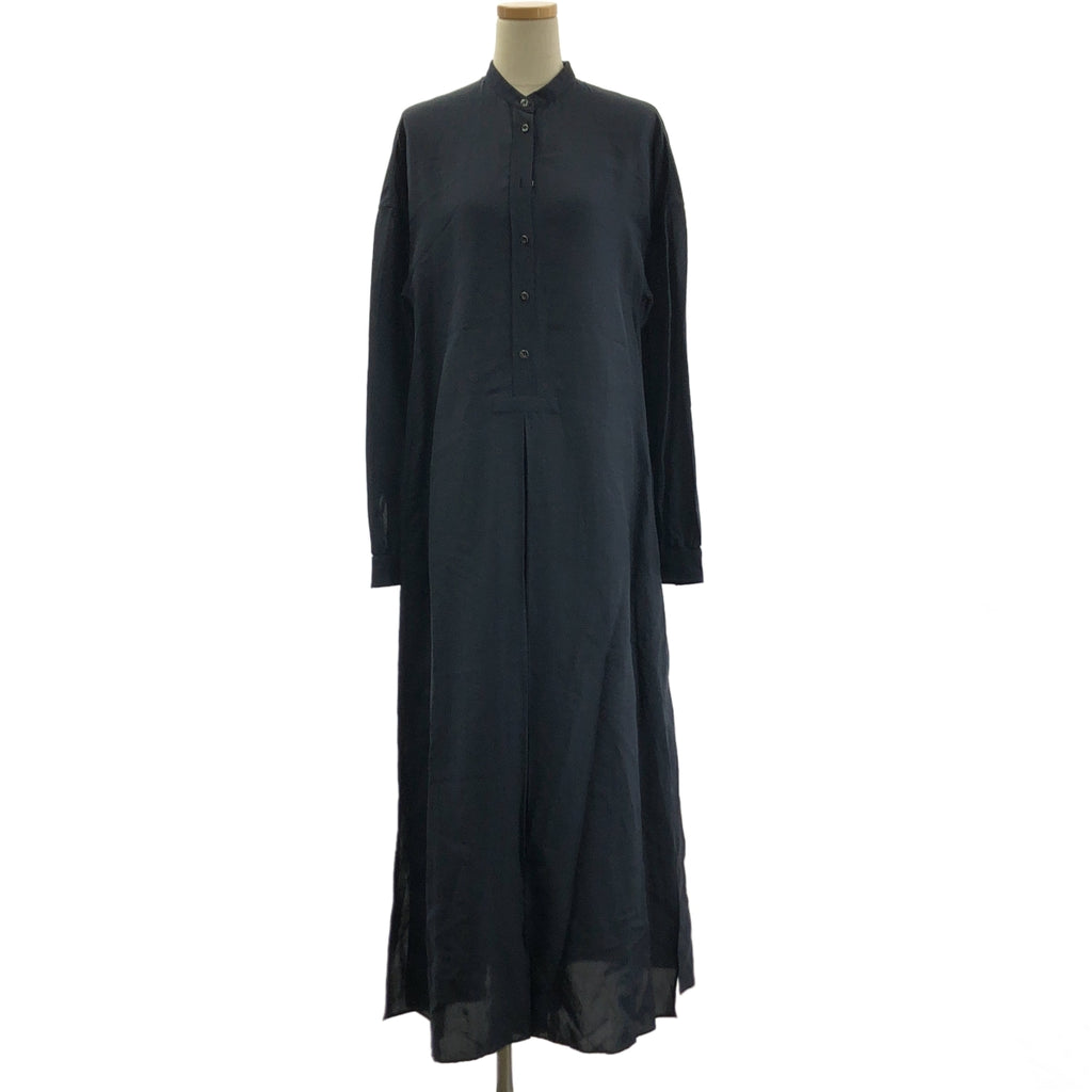 JIL SANDER / 질썬더 | 레이온 린넨 밴드 컬러 셔츠 원피스 | 32 |