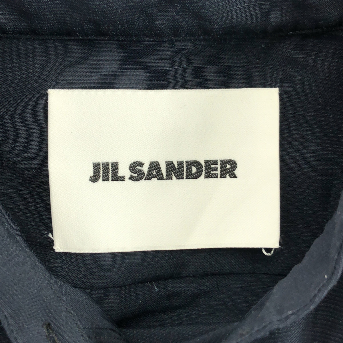 JIL SANDER / 질썬더 | 레이온 린넨 밴드 컬러 셔츠 원피스 | 32 |
