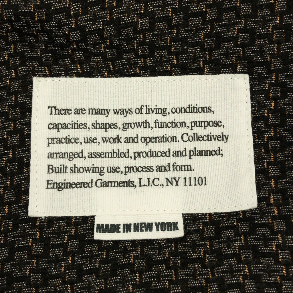 Engineered Garments / 엔지니어드 가먼츠 | Loiter Jacket Basketweave Cross Dobby 도비 직물 총 무늬 로이터 재킷 |
