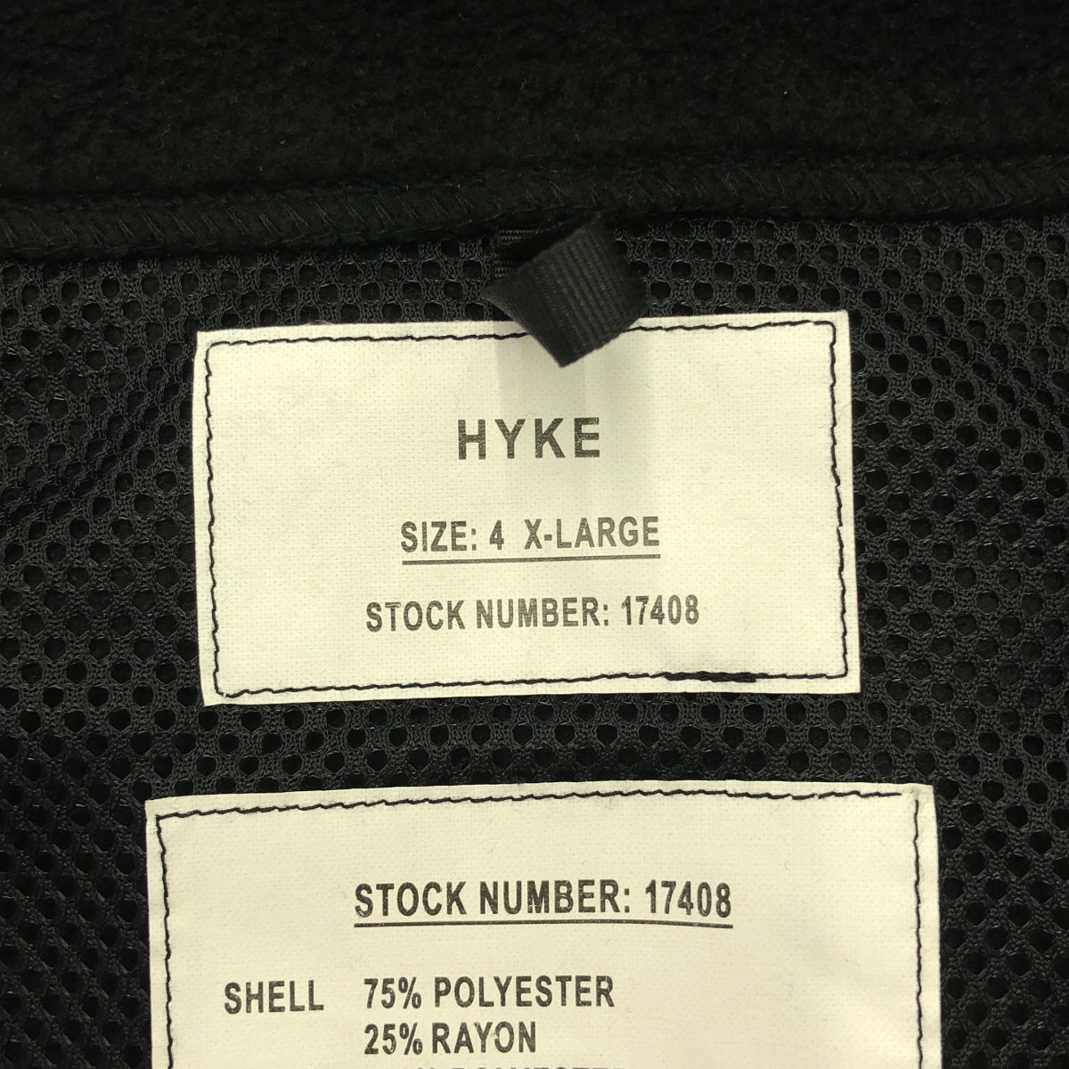 海克 | 2023秋冬 |抓絨大衣 | XL |黑色|男士