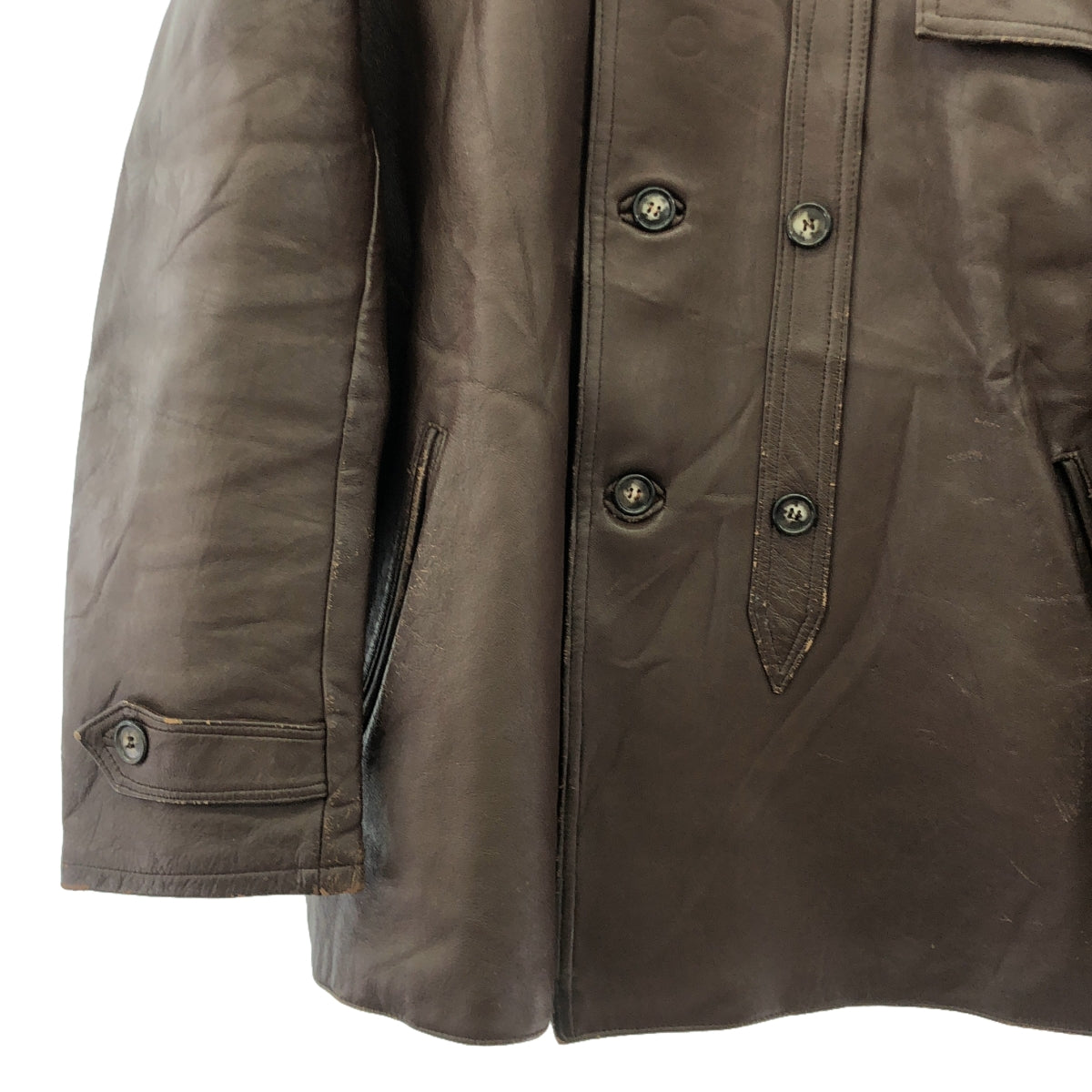 名品 フランス ビンテージ レザー コルビジェ ジャケット L〜XL