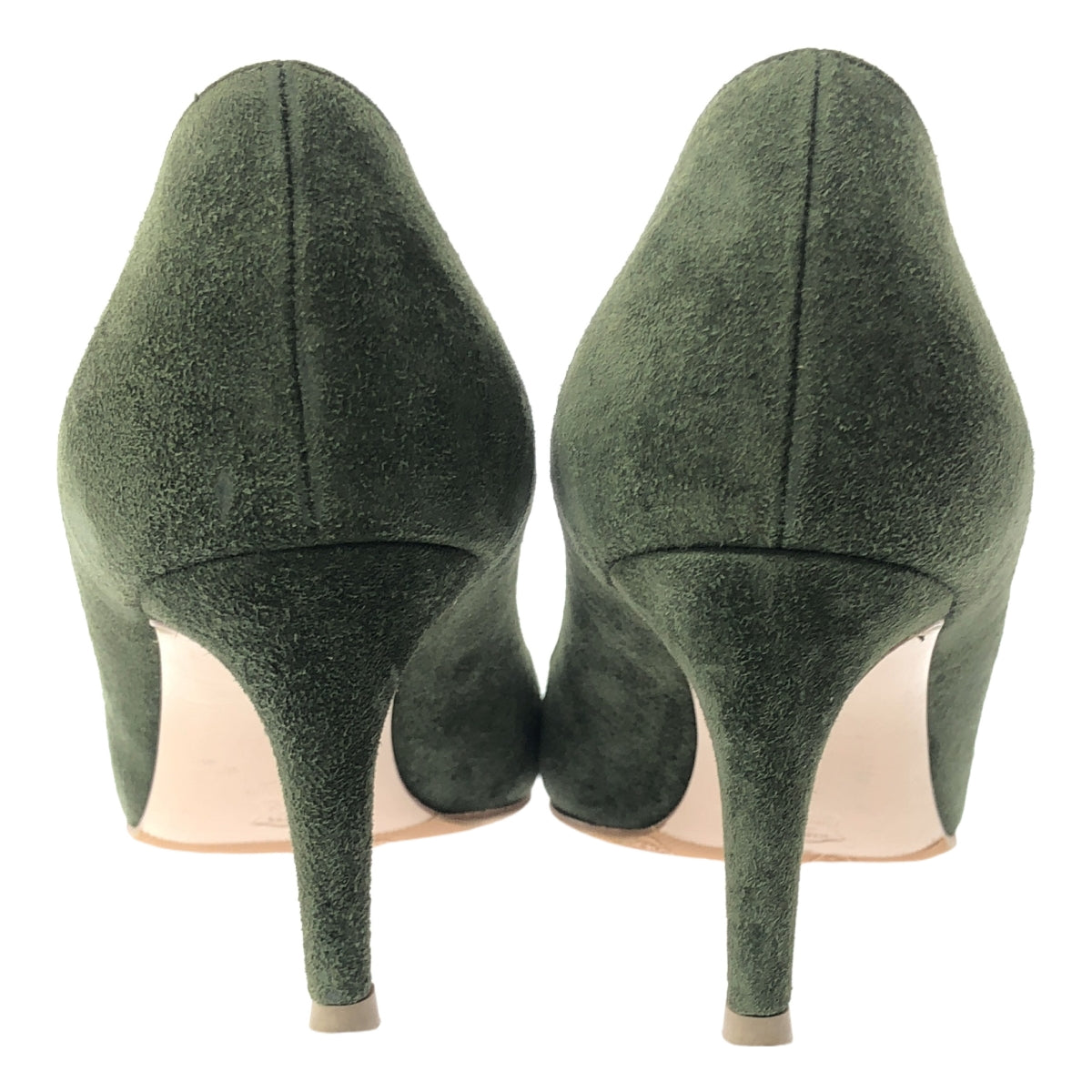 Gianvito Rossi / ジャンヴィトロッシ | Gianvito70 / ポインテッドトゥ ヒール パンプス | 37 1/2 | ダークグリーン | レディース