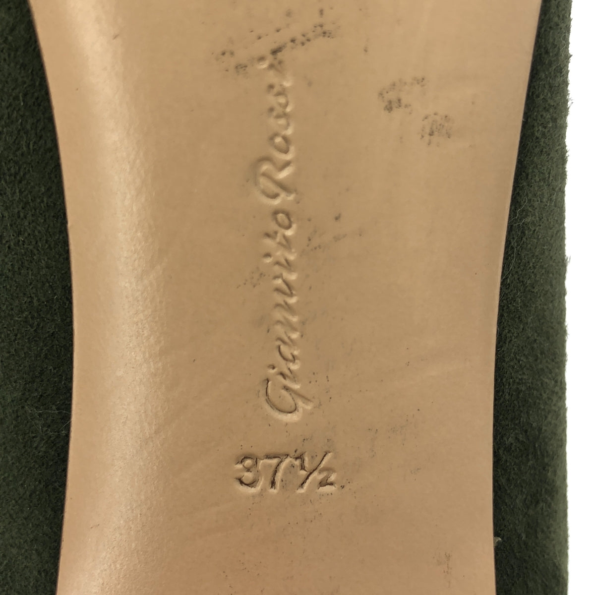 Gianvito Rossi / ジャンヴィトロッシ | Gianvito70 / ポインテッドトゥ ヒール パンプス | 37 1/2 | ダークグリーン | レディース