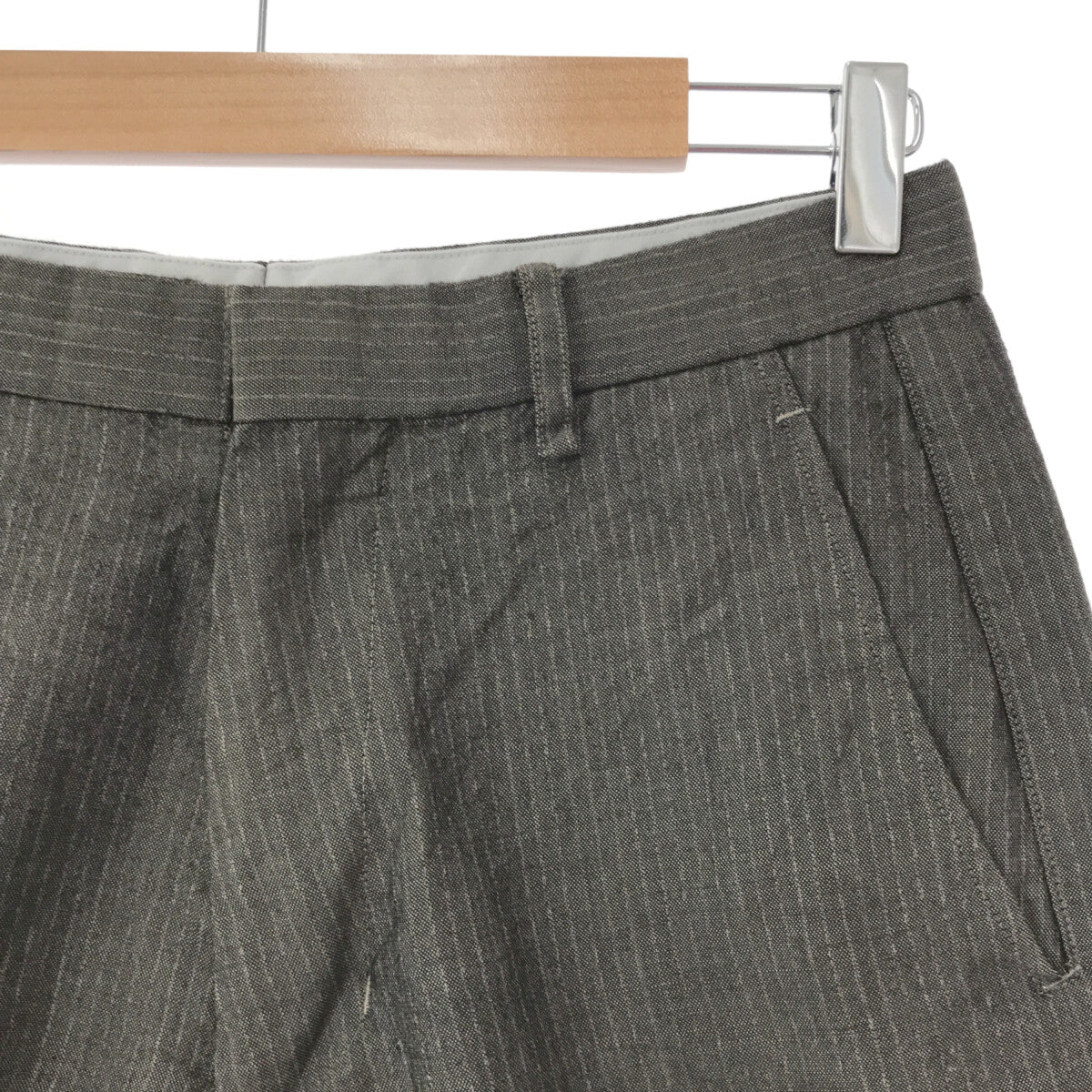 ANSNAM / Ansnam | teleng striped cropped striped pants | 2 | Gray | Men's