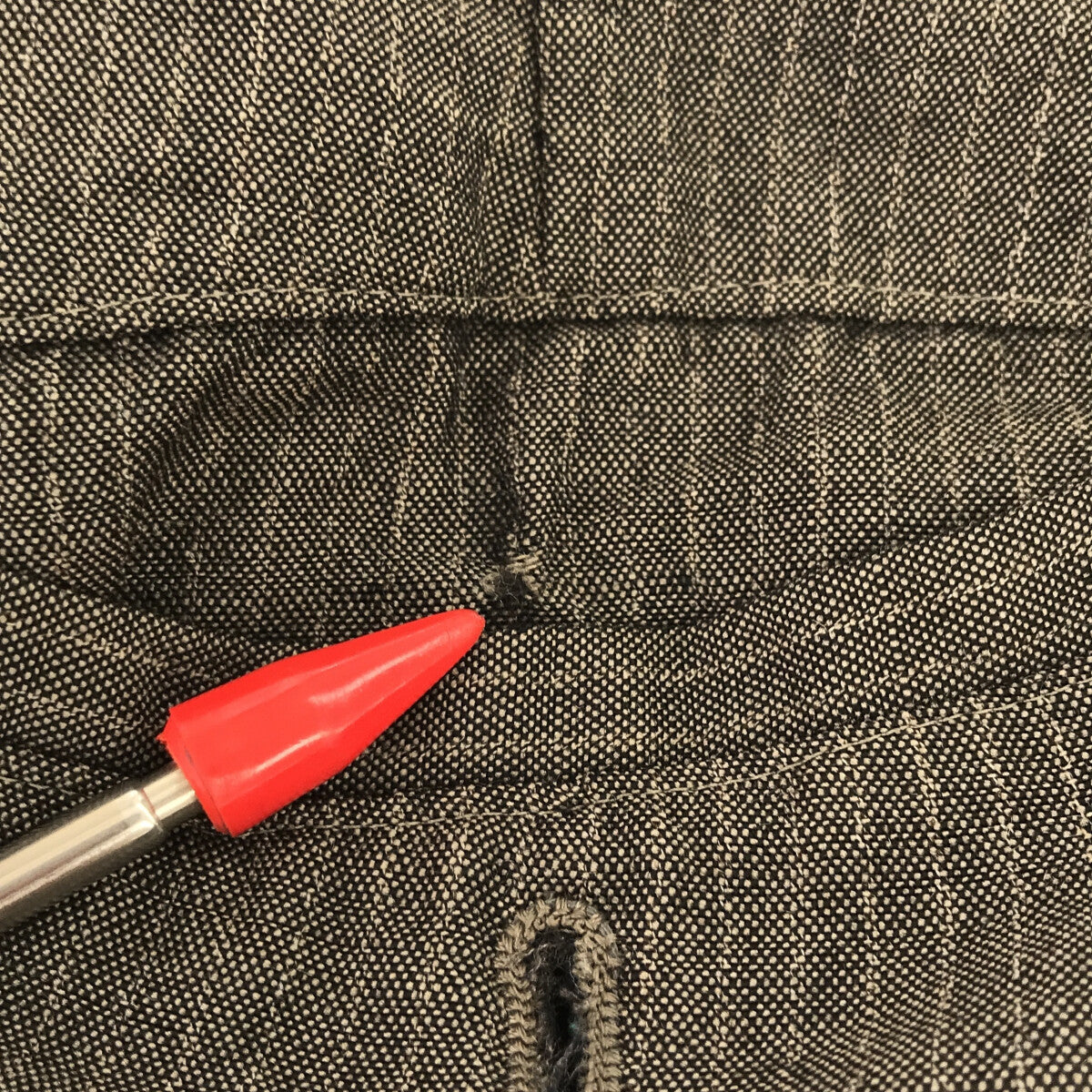 安斯南 / 安斯南 | teleng 條紋七分褲 | 2 |灰色 |男士