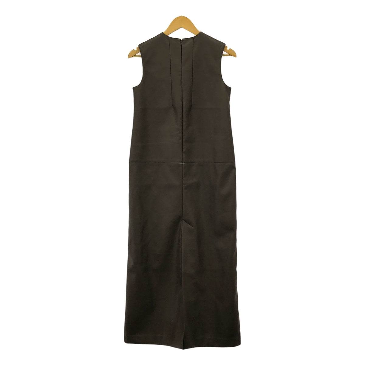 [新品] th 產品 | 仿皮無袖洋裝 | 0 | 棕色 | 女款