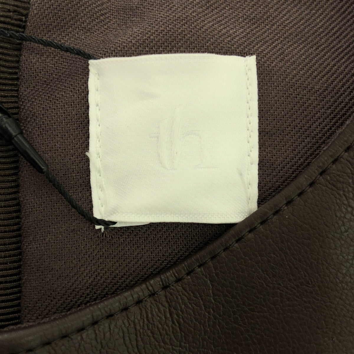 【新品】  th products / ティーエイチプロダクツ | フェイクレザー ノースリーブ ワンピース | 0 | ブラウン | レディース