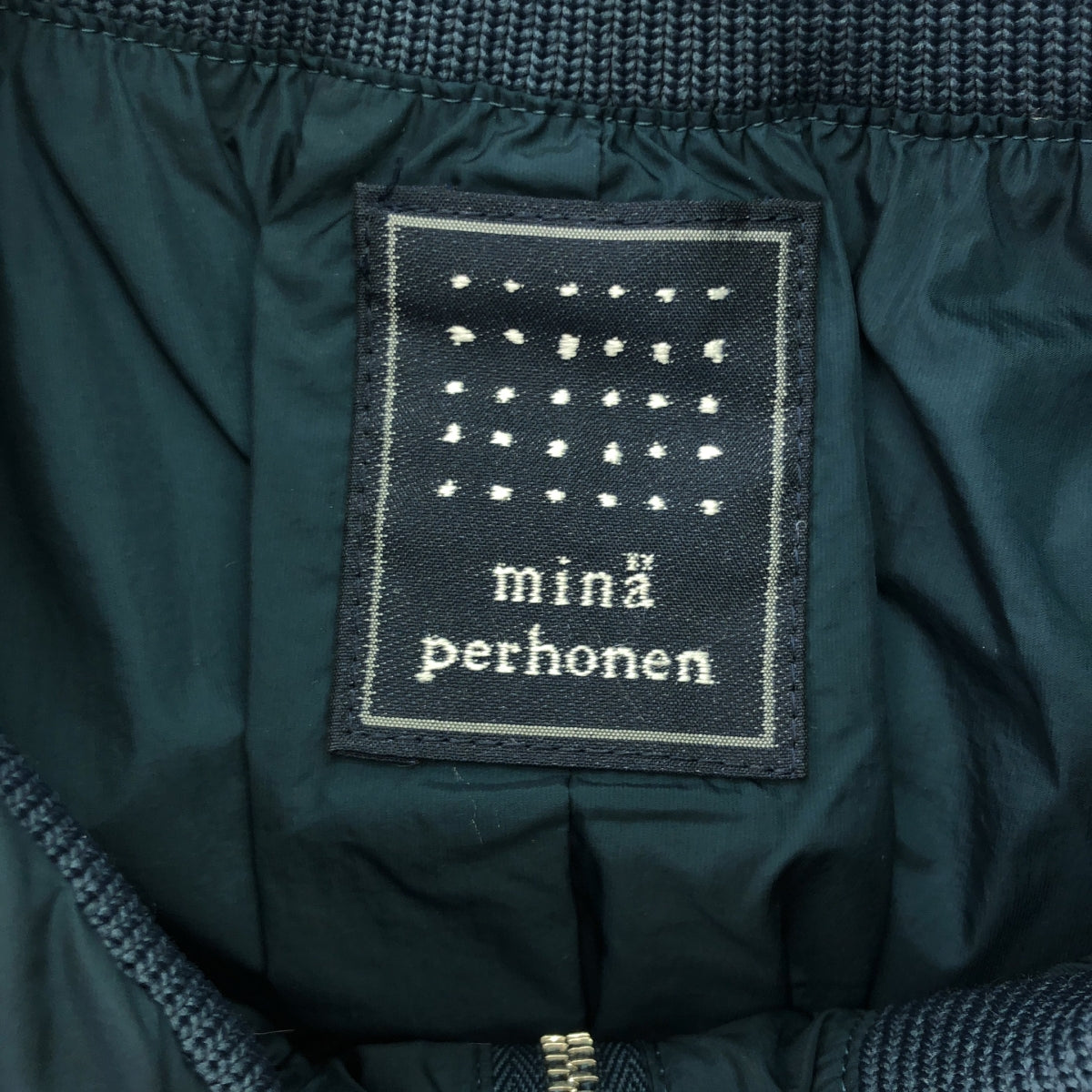 [狀況良好] mina perhonen / mina perhonen |玻璃紙羽絨外套| 38 |綠色|女性的
