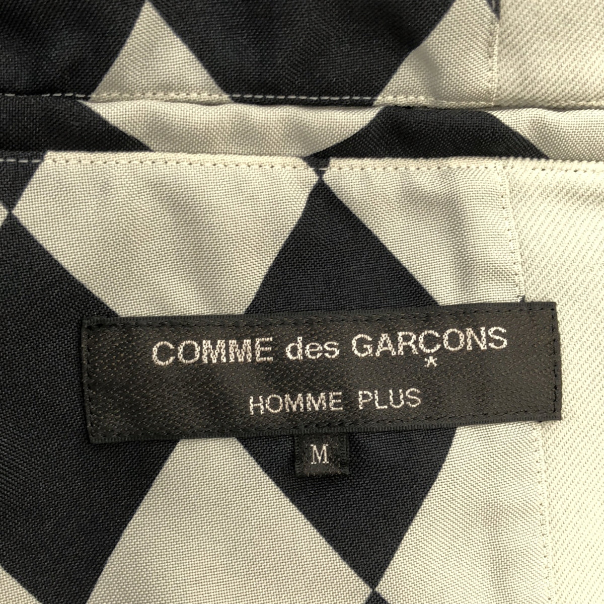 COMME des GARCONS HOMME PLUS / 콤데 갤슨 옴플루스 | 2023SS | 폴리 에스테르 변형 도킹 레이어드 싱글 재킷 | M | 블랙/그레이 | 남성