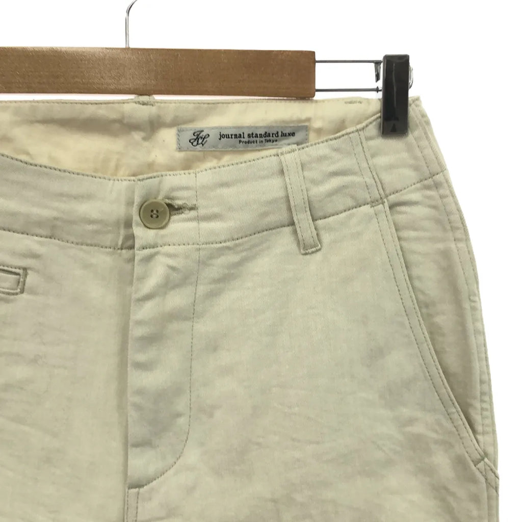 journal standard luxe / ジャーナルスタンダードラックス | 2020AW | 10ozストレッチデニム テーパーパンツ | S | アイボリー | レディース