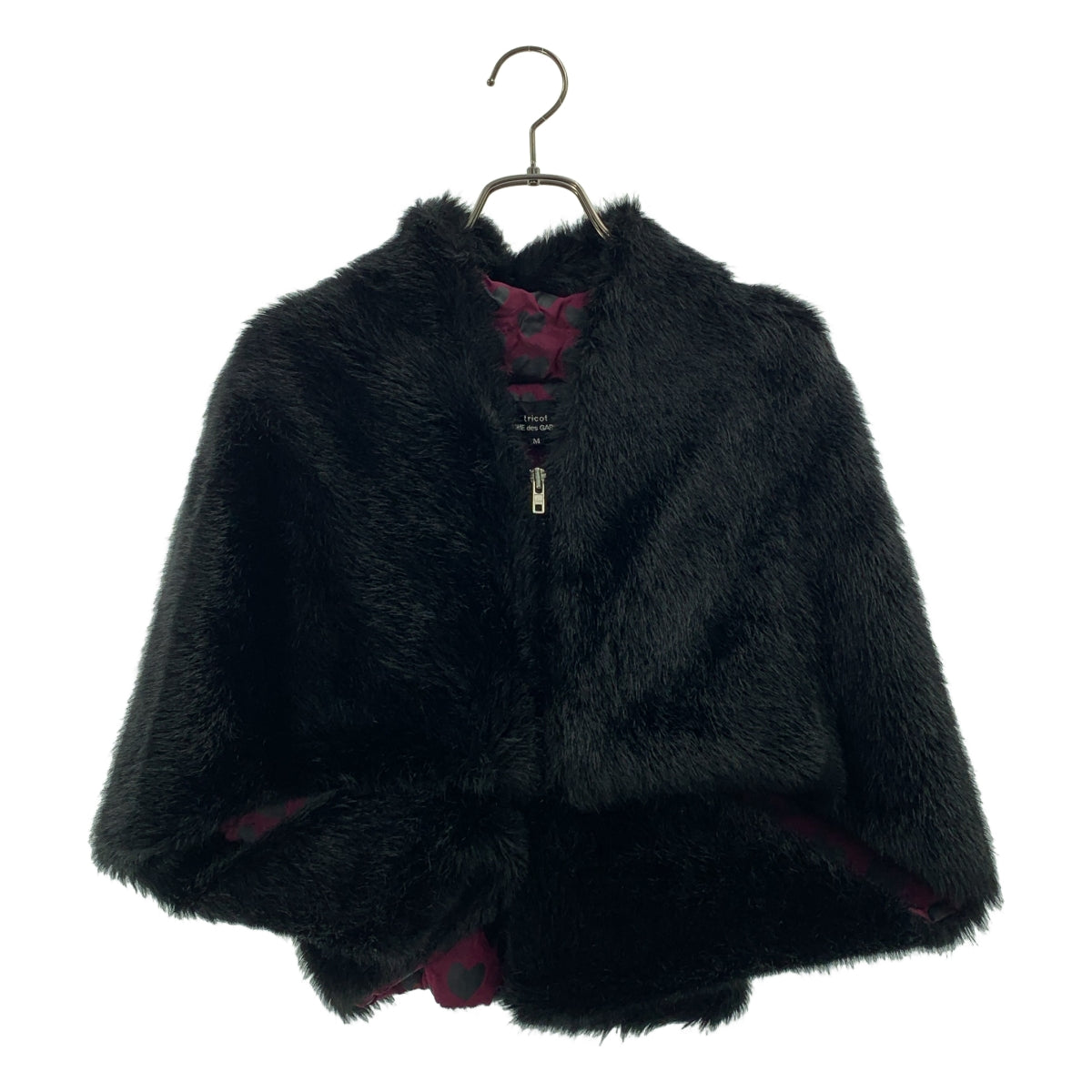tricot COMME des GARCONS / トリココムデギャルソン | 2004AW | 変形 フルジップ ファー ジャケット / 総柄裏地 | M | レディース