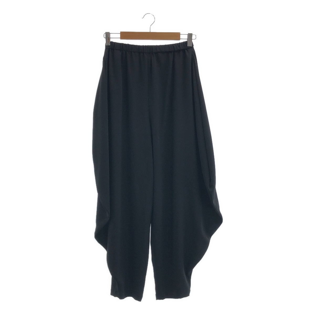 [狀況極佳] ENFOLD | 2023 春夏系列 | 圓形垂墜褲 | 36 碼 | 黑色 | 女款