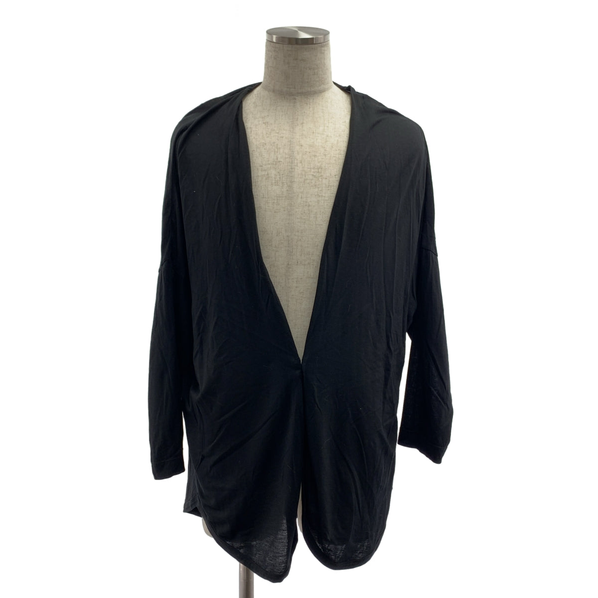 NO CONTROL AIR / ノーコントロールエア | テンセル クリスピー 天竺 カーディガン | M | ブラック | メンズ