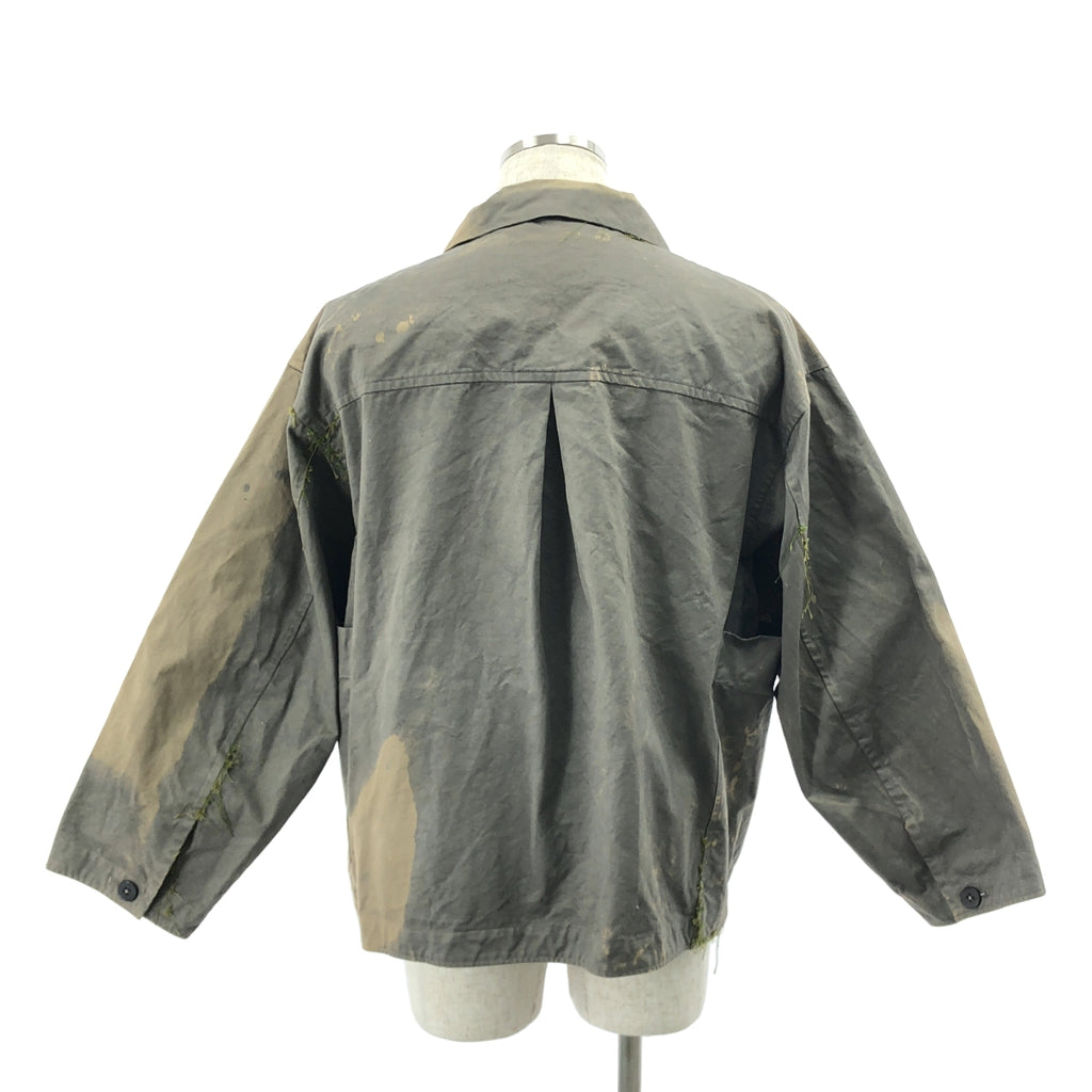 【美品】  amachi. / アマチ | オーバーシルエット カバーオール ジャケット | 3 | グレー/ブラウン | メンズ