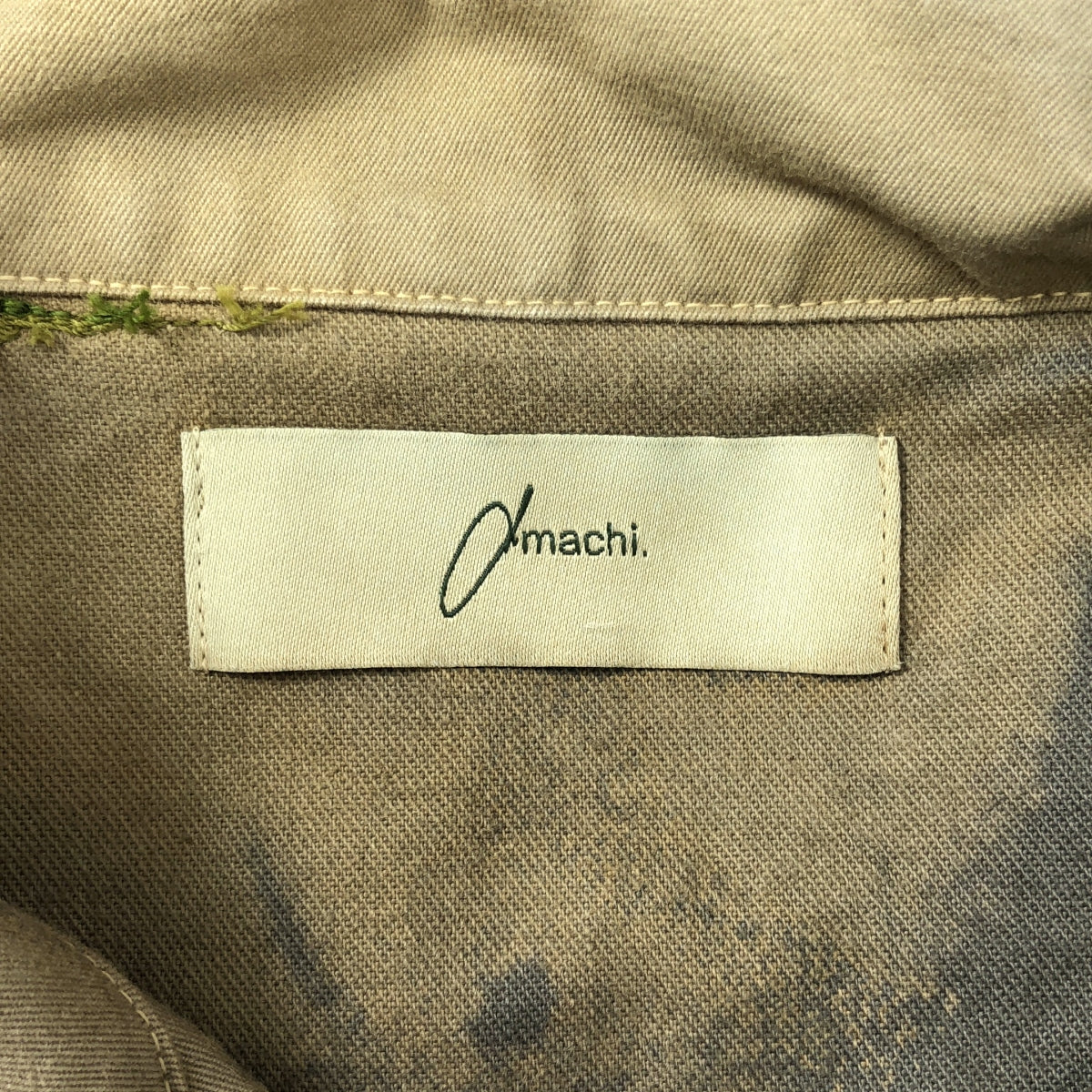 [狀況極佳] amachi. / Amachi | 超大連身夾克 | 3 碼 | 灰色/棕色 | 男款