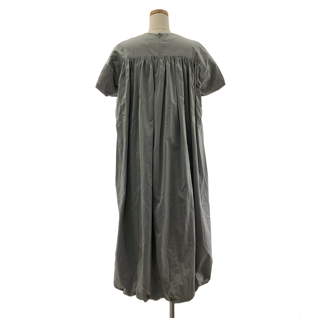 SHE Tokyo / 시토쿄 | 개더 볼륨 백 Zip 풍선 드레스 원피스 | F |