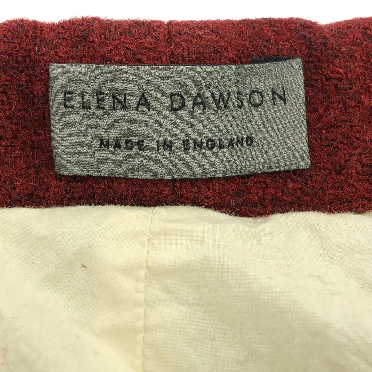 【美品】  ELENA DAWSON / エレナドーソン | DRAWSTRING LINED パンツ | S | レッド | メンズ