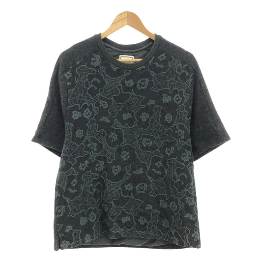 wooyoungmi | Wool embroidered crew neck top | 50 | Gray\Green | Men's