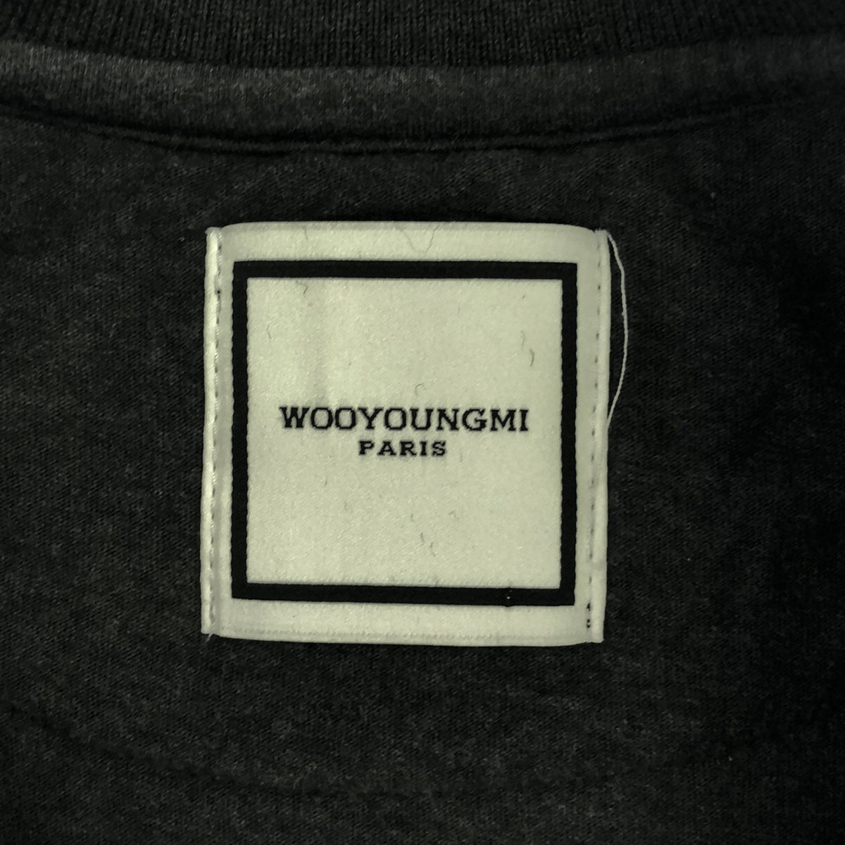 wooyoungmi | Wool embroidered crew neck top | 50 | Gray\Green | Men's