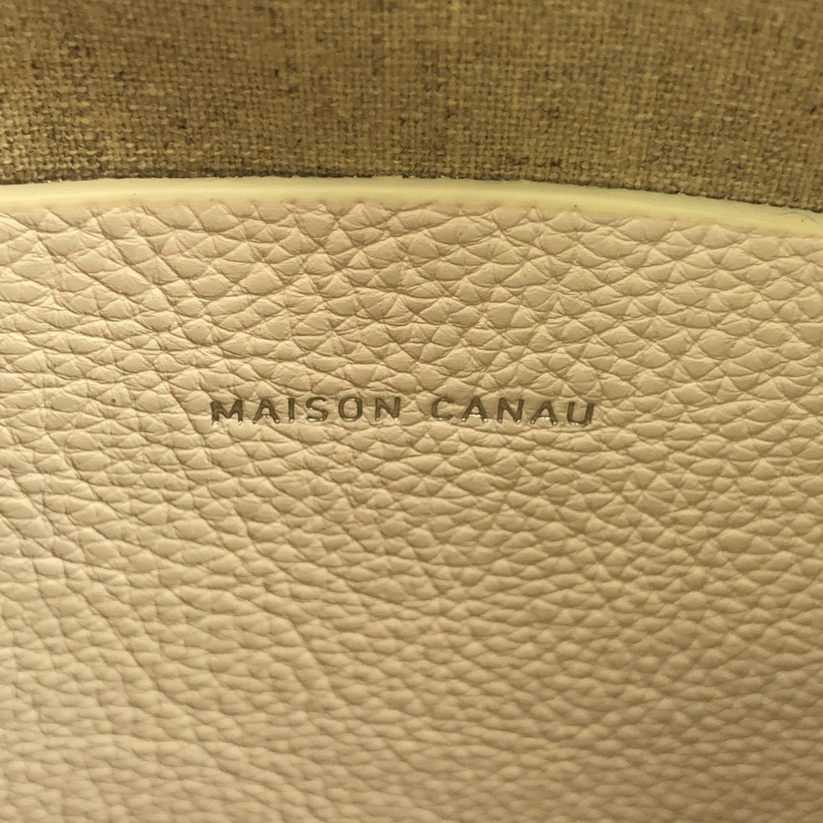 MAISON CANAU / Maison Canau | ROUND BOSTON BAG / Leather round Boston handbag |