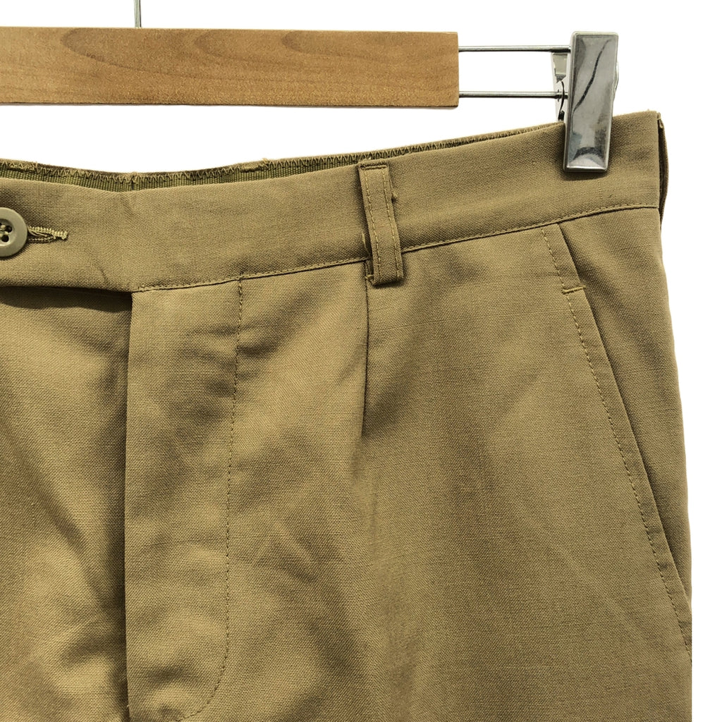FRENCH ARMY / フランス軍 | 70s ヴィンテージ PAUL BOYE 1タック スラックス | 80C | ベージュ | メンズ