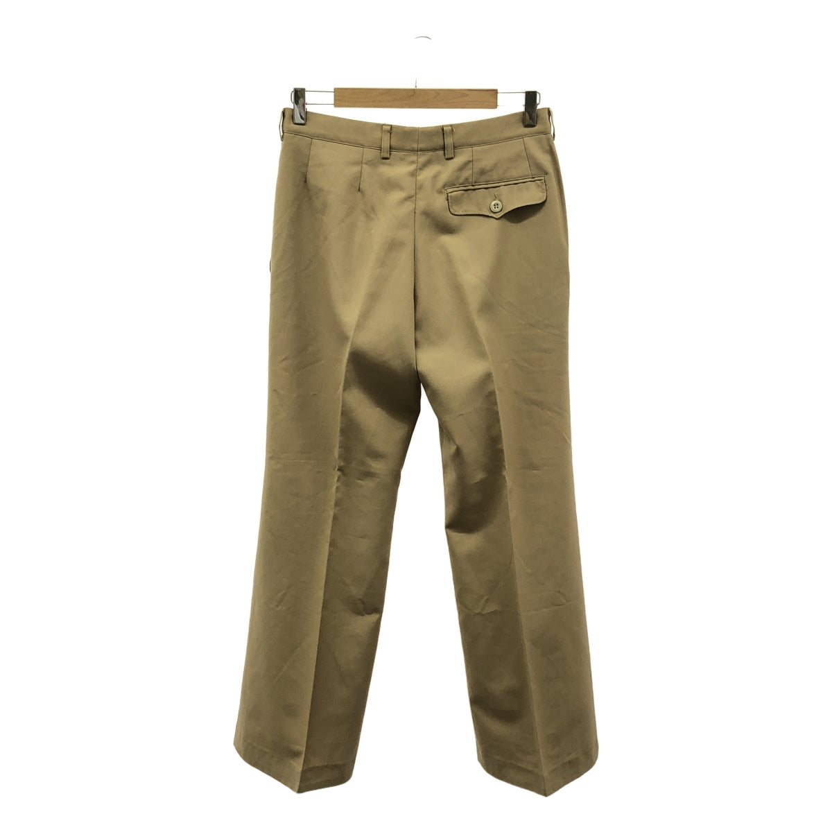 FRENCH ARMY / フランス軍 | 70s ヴィンテージ PAUL BOYE 1タック スラックス | 80C | ベージュ | メンズ