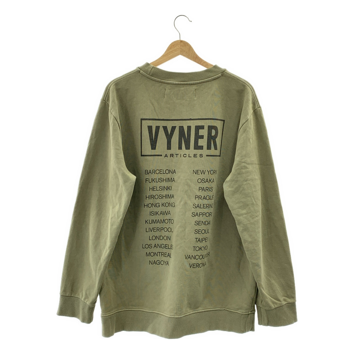 VYNER ARTICLES | 有機棉印花圓領衛衣 | L碼 | 男士