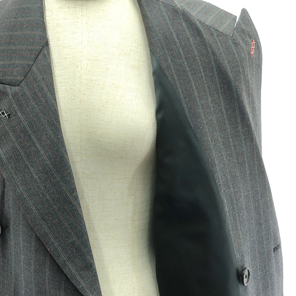 [狀況良好] Maison Margiela | 2024SS |羊毛條紋西裝外套 / 雙層夾克 / 全襯裡 | 42 |灰色 |女性的