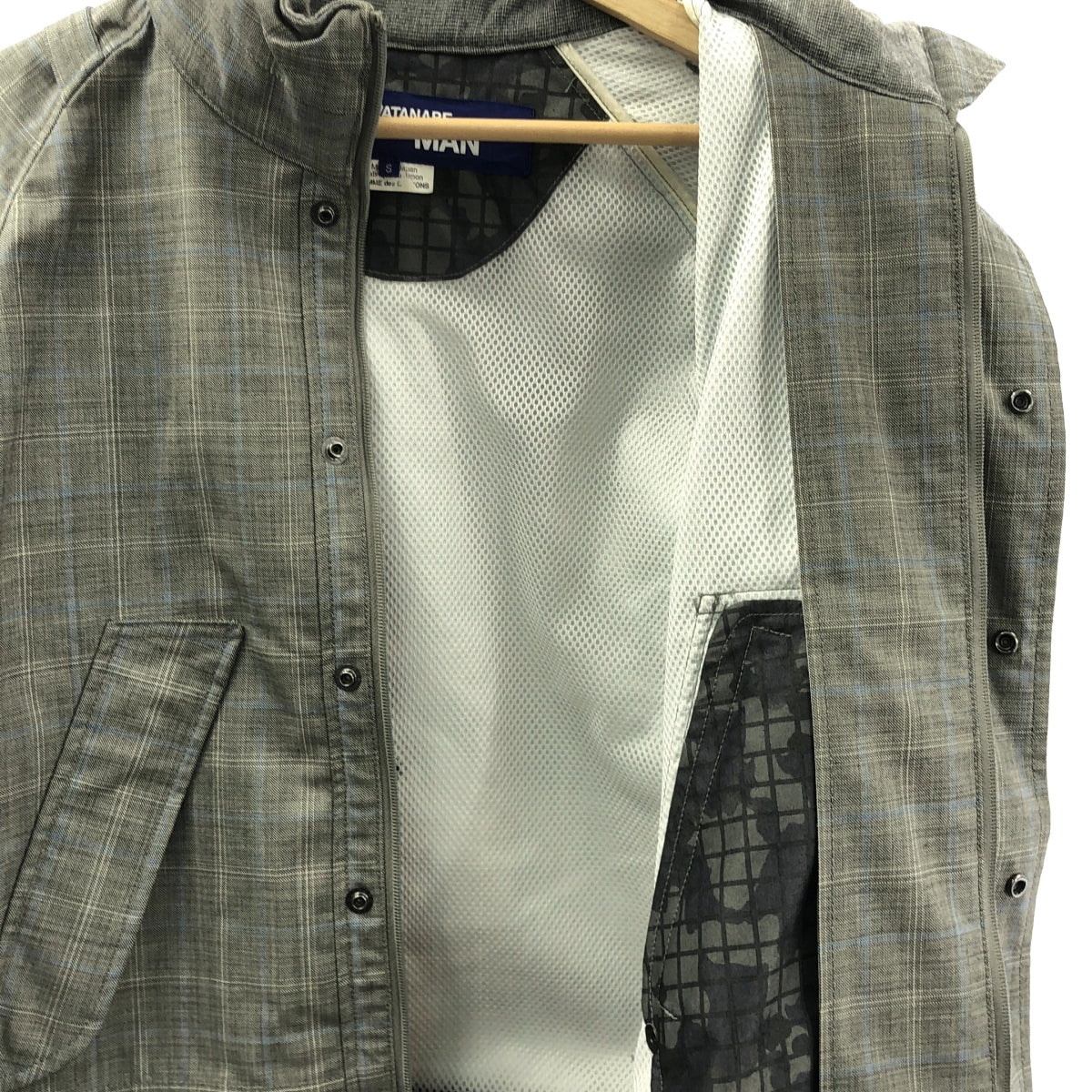 JUNYA WATANABE COMME des GARCONS MAN / 준야 와타나베 콤 데 갤슨맨 | 2019SS | 글렌 체크 울 푸드 재킷 | S |