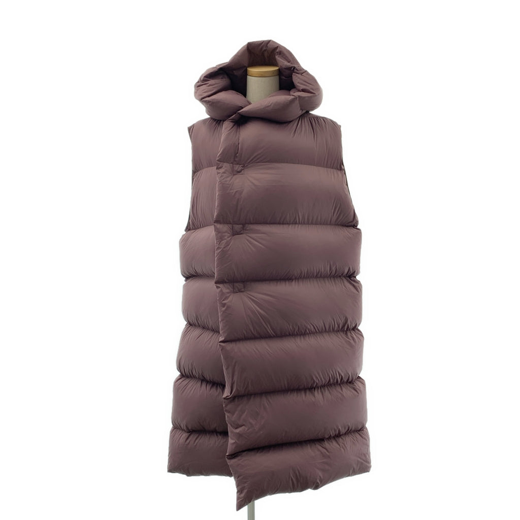 Rick Owens / 릭 오웬스 | 2023AW | SLEEVELESS HOODED LINER COAT 푸데드 민소매 다운 코트 | 48 | 남성