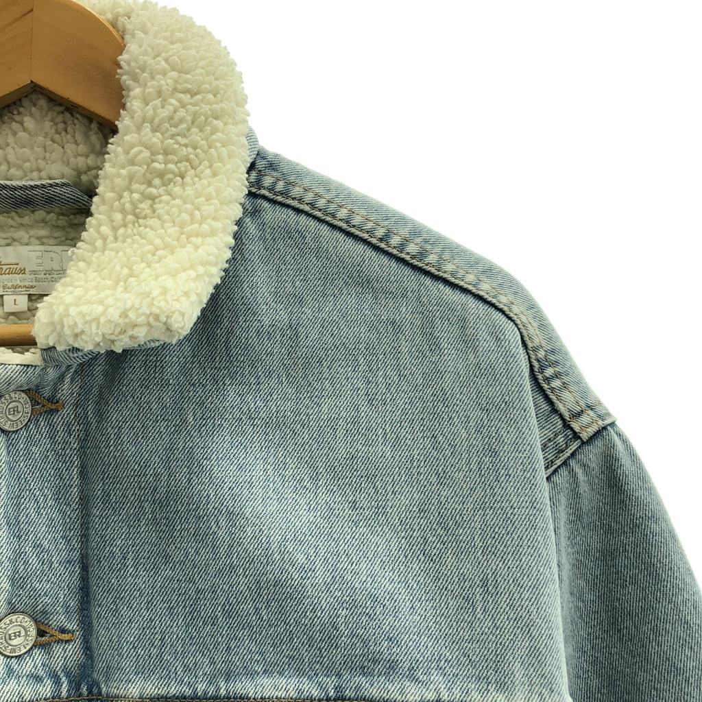 ERL / イーアールエル | × Lev's リーバイス Sherpa Trucker DENIM シェルパ トラッカー ボア デニムジャケット | L | メンズ