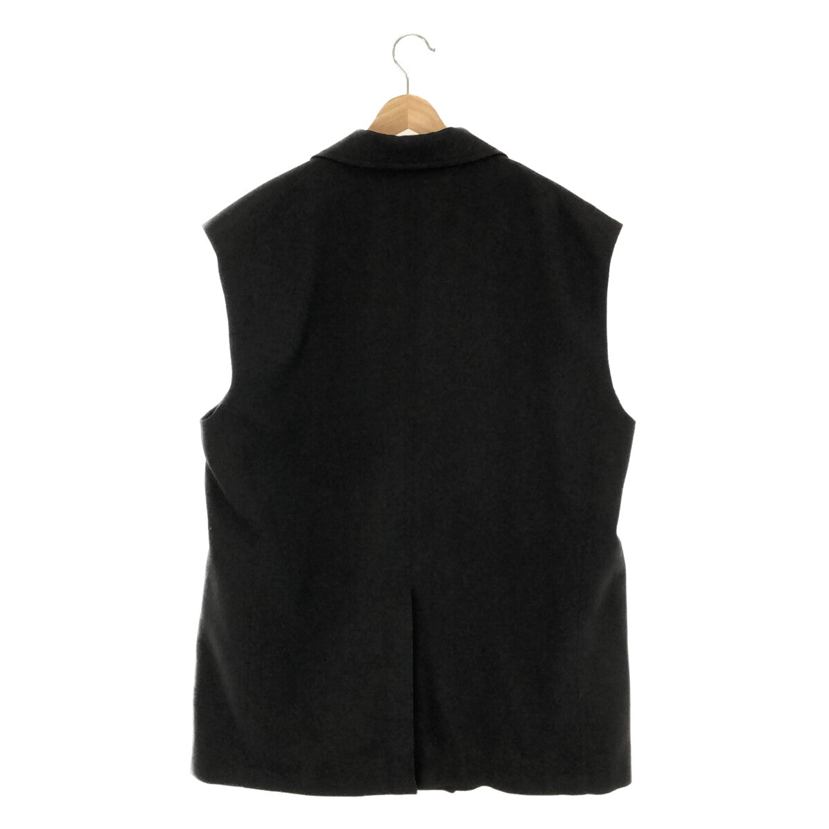 [Beautiful Condition] 77 circa / Nanananana Circa | Remade Antique Fabric Double Breasted Sleeveless Jacket | Black | Women's