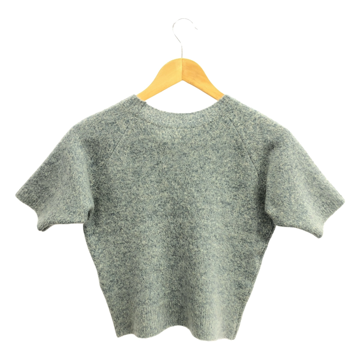 【미품】 AURALEE / 오라리 | 2023AW | MILLED YAK CASHMERE KNIT TEE / 캐시미어 니트 풀오버 | 1 | LIGHT BLUE | 여성