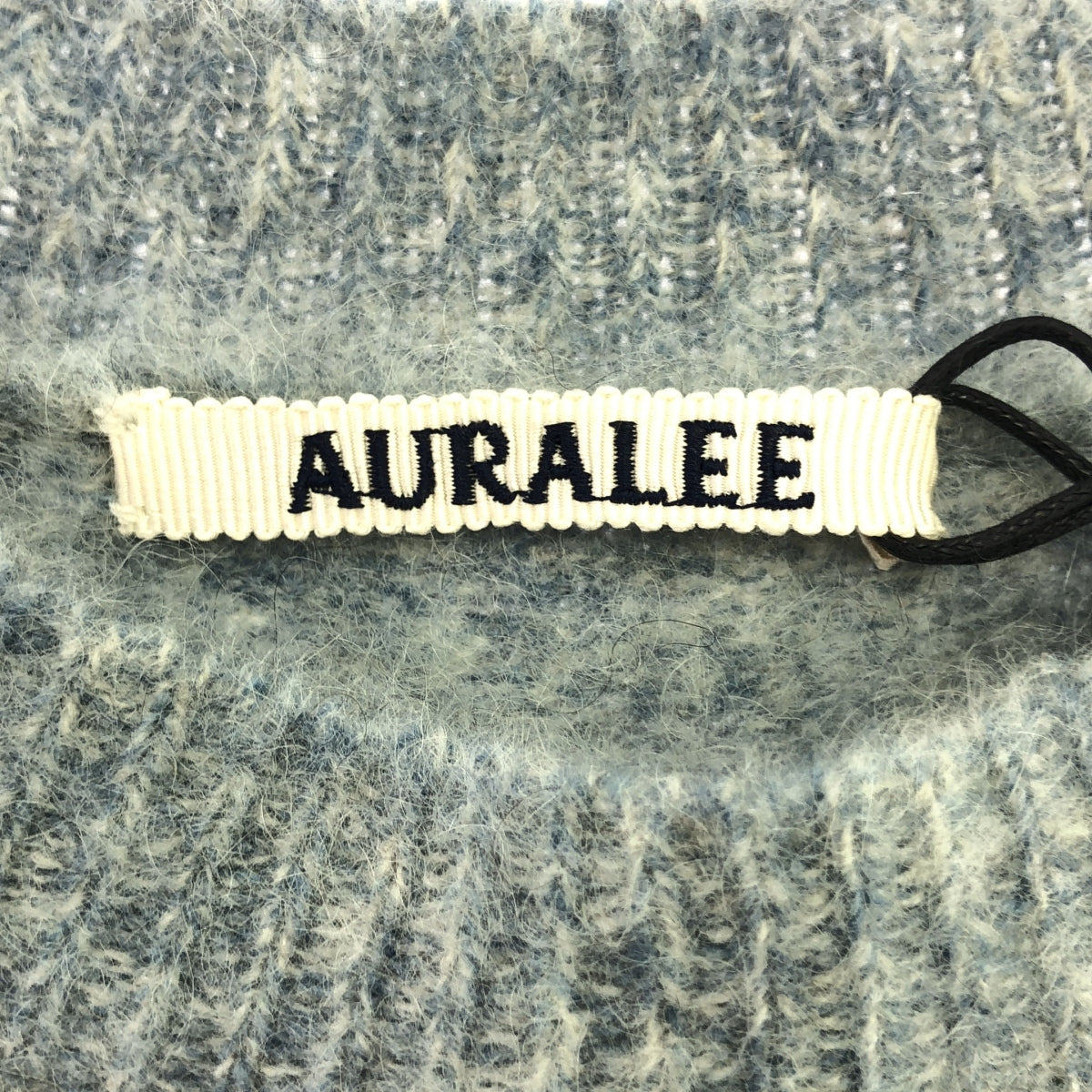 [Good Condition] AURALEE | 2023AW | MILLED YAK CASHMERE KNIT TEE | Cashmere knit pullover | 1 | LIGHT BLUE | Women's