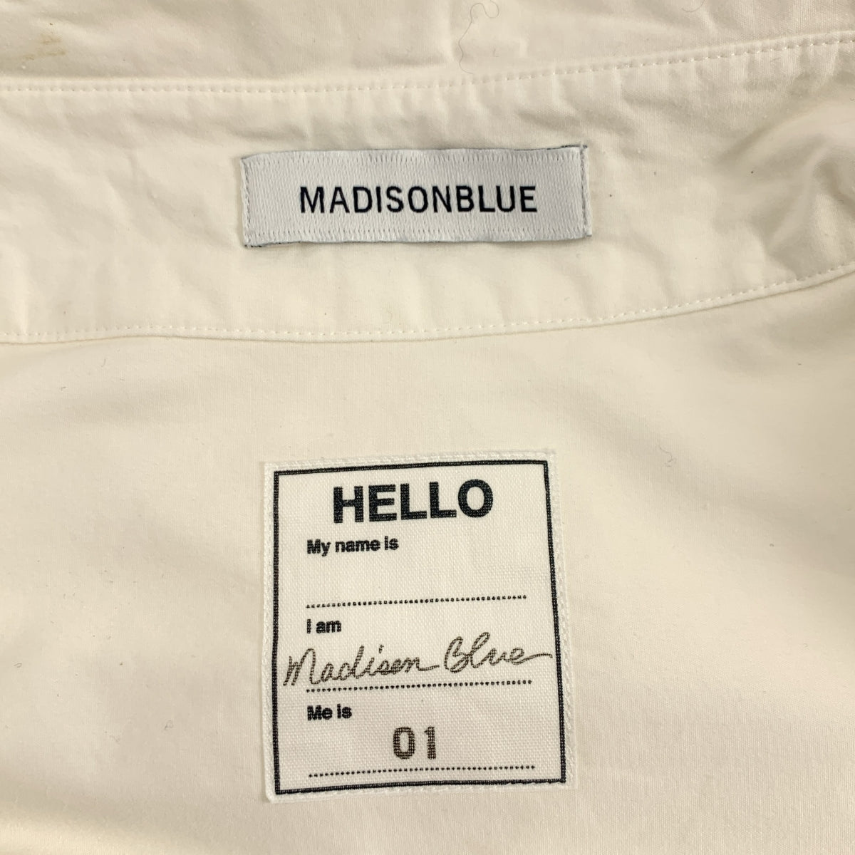 MADISON BLUE / 매디슨 블루 | MADAME WASHED OUT SHIRT / 마담 워시드 아웃 오버 셔츠 블라우스 | 01 (S) | 여성