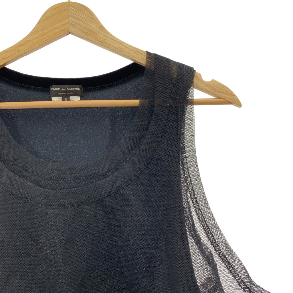 COMME des GARCONS HOMME PLUS / 콤데 갤슨 옴플루스 | 2025SS | 튈 레이어드 롱 탱크탑 | S |