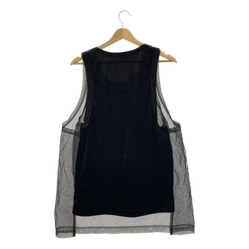 COMME des GARCONS HOMME PLUS / 콤데 갤슨 옴플루스 | 2025SS | 튈 레이어드 롱 탱크탑 | S |