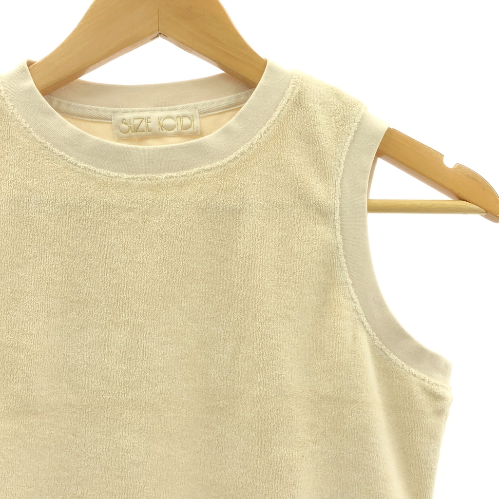 Suzie Kondi / スージー コンディ | パイル クルーネック タンクトップ | S |