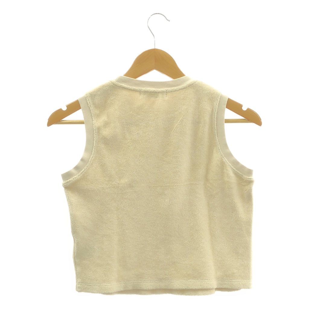 Suzie Kondi / スージー コンディ | パイル クルーネック タンクトップ | S |