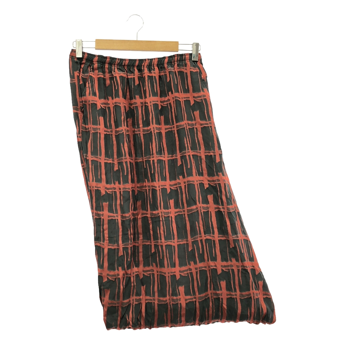 Needles | Cupra all-over print modified sarouel pants | 2 | Gray/Red | Women's