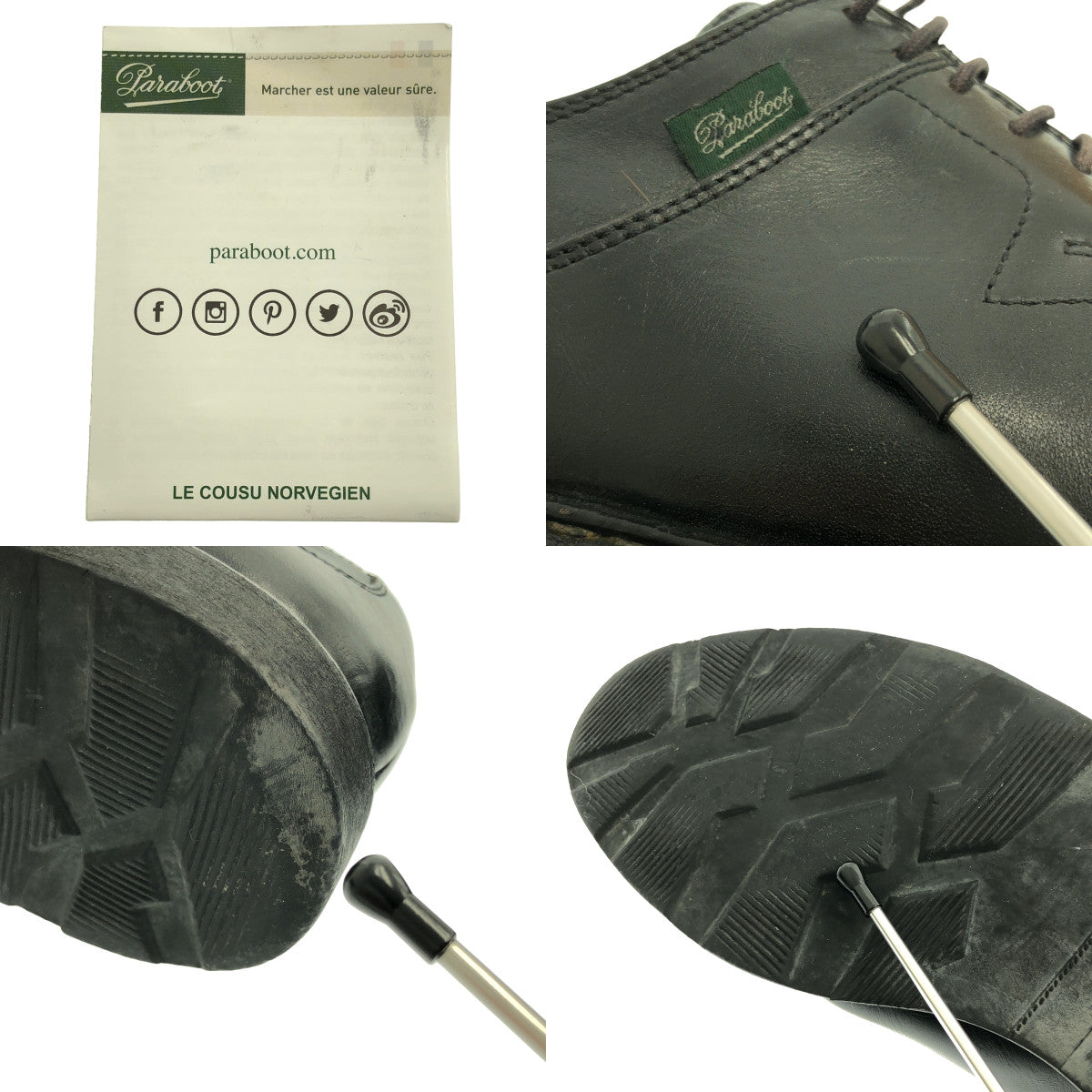 Paraboot / 파라 부츠 | AVIGNON 아비뇽 U 칩 레이스 업 신발 | UK6.5 | 남성